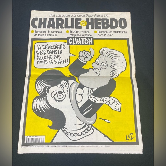 Other - VTG Charlie Hebdo Satirical Magazine Bill Clinton Cover 09-16-1998